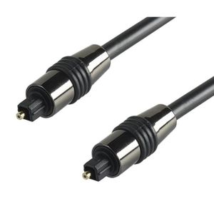 ERARD 1570 Cordon Toslink Mâle / Toslink Mâle - Prises métal - Longueur : 2m