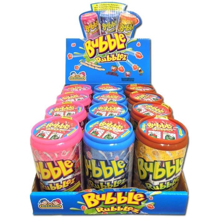 Bubble Rubblez, chewinggum, granulés 12 pièces Achat / Vente chewing