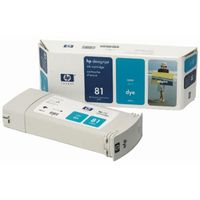 CARTOUCHE IMPRIMANTE Conso  imprimantes HP Cyan - N°81