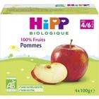 DESSERT-GOUTER BEBE HIPP Coupelles bio 100% Fruits Pommes - Dès 4 mois