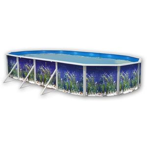 OCEAN Piscine ovale en acier 915x457x120cm