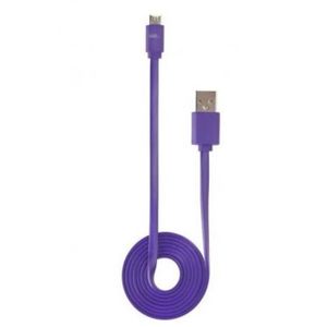 WE Câble USB / micro USB plat - Violet - 1m