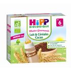  HIPP Bio Briques Lait Céréales Cacao 2x250ml 6m+