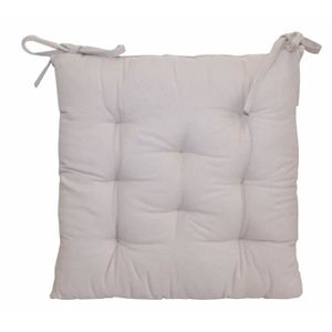 Galette de chaise 8pts 40x40x4 cm Lin