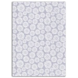 Dailylike Tissu thermocollant A5 - dahlia fond bleu