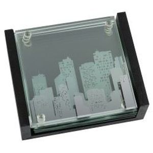 6 Dessous De Verre Vintage 1960 Signés Bernard Buffet – Monuments De Paris