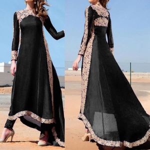 ROBE BOHO SEXY Femme Manche Longue Maxi Robe Floral .