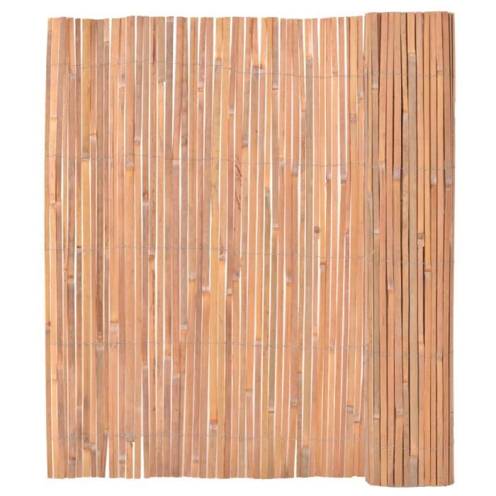 Clôture en bambou 150 x 400 cm achat / vente clôture grillage ... Clôture Naturelle décor