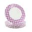 ASSIETTE - SERVICE  6 assiettes à dessert Vichy violet Home