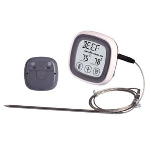 YOKO DESIGN Thermo-sonde de cuisson avec fil blanc et gris