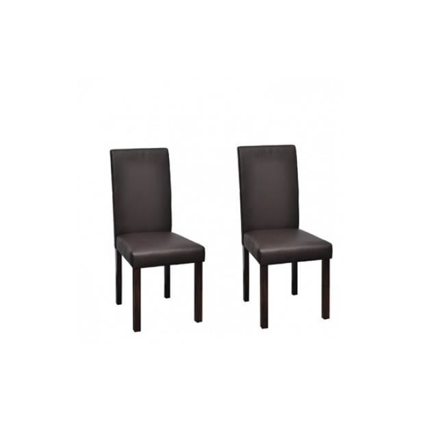 chaise design classique marron