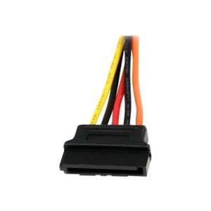STARTECH Câble d'alimentation en Y SATA de 15 cm - Répartiteur / Splitter 1x SATA vers 2x SATA - Doubleur SATA