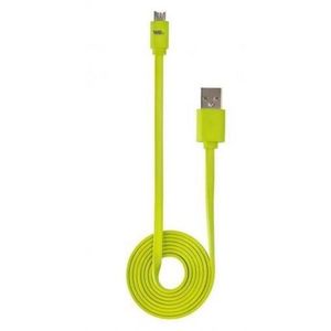 WE Câble USB / micro USB plat - Vert - 1m