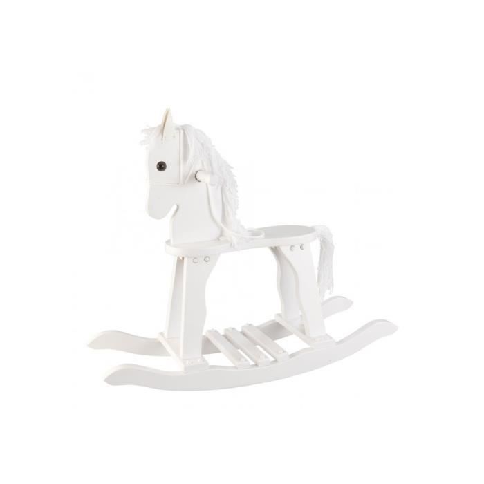Cheval à bascule en bois blanc Achat / Vente jouet à bascule