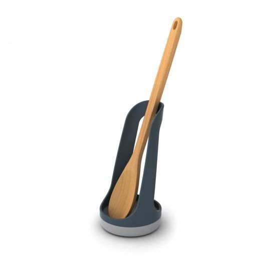 Repose-Cuillère Guzzini Eco-Kitchen - Matière Recyclée (5,6 Bouteilles) - Gris Mat - 25x12,5x3cm - Lavable Lave-Vaisselle