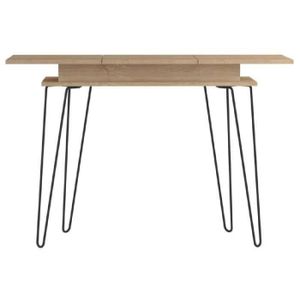 AERO Console vintage mélaminée décor ch?ne - L 118 cm
