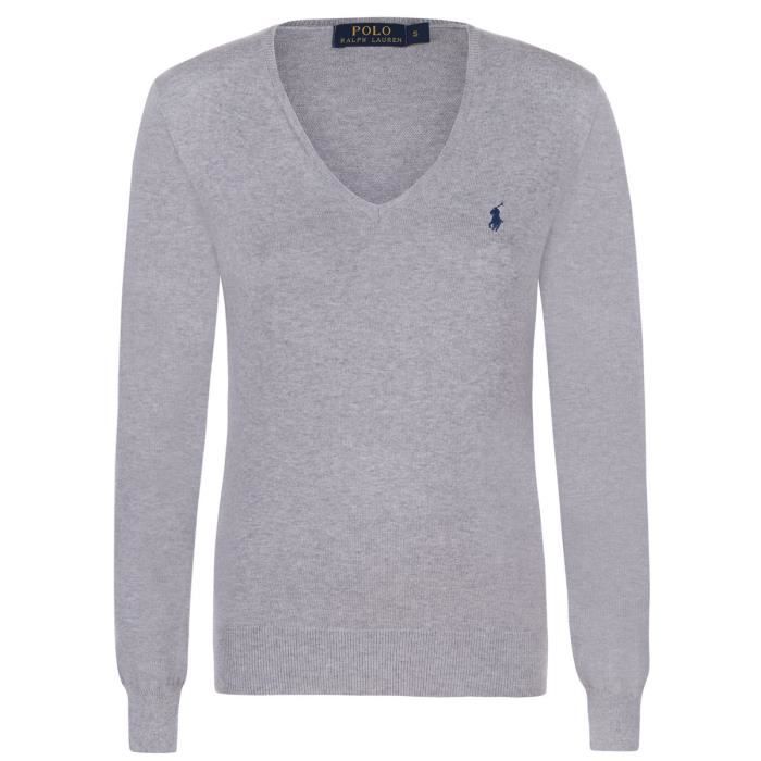 Ralph Lauren Pull Femme Gris Gris Achat / Vente pull Cdiscount