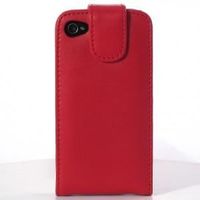 ACCESSOIRES TELEPHONIE Housse iPhone 4/4S en cuir Rouge avec rabat