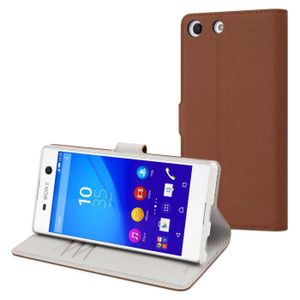 Muvit MFX Etui folio portefeuille pour Sony Xperia M5 Kamel