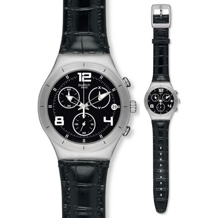 Montre Homme Swatch YCS569 BLACK CASUAL Irony Chrono Collection SU2012 ...