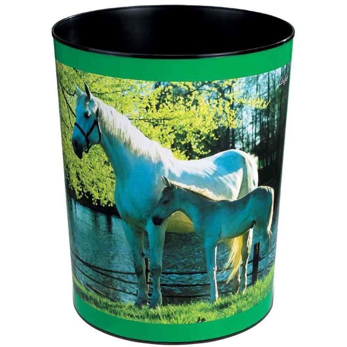 Corbeille à papier Cheval (LAUFER : Fournitures) ASK Distribution