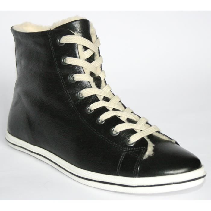 botte fourrée noir