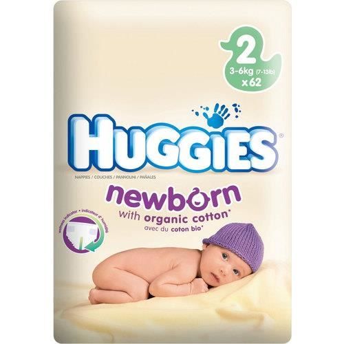 HUGGIES NEW BORN T2 C:35x4 Couches Huggies® Newborn est la plus douce