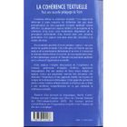 SCIENCES / TECH / MEDECINE La coherence textuelle ; pour une nouvelle peda...