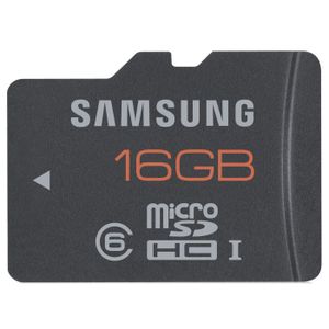 CARTE MÉMOIRE SAMSUNG Micro SDHC Plus 16 Go - Classe 10 CARTE MÉMOIRE SAMSUNG Micro SDHC Plus 16 Go - Classe 10