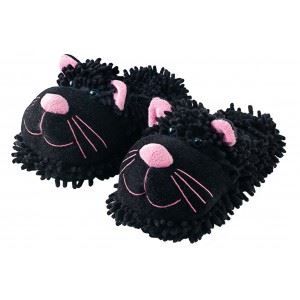Chausson Chat noir Fuzzy Friends Aroma Home Achat / Vente Chausson