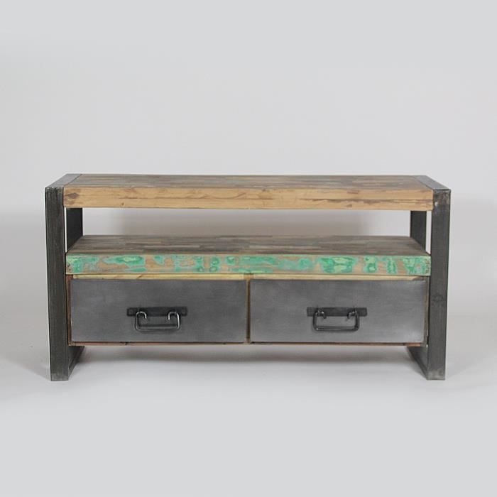 Meuble tv de type loft industriel bois achat / vente meuble tv ...