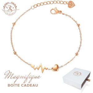BRACELET , GOURMETTE Bracelet 2 coeurs cristal SWAROVSKI ELEMENTS zirco. \u2039\u203a