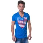 T-SHIRT Tee shirt HOPE'N LIFE FLAGUY Bleu