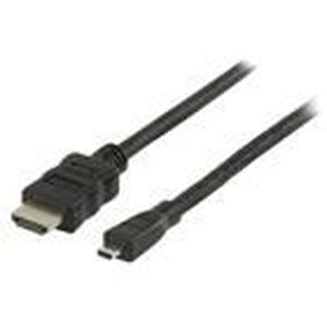 VALUELINE VLVP34700B15 Câble HDMI avec Ethernet haute vitesse - Micro Mâle - 1.50 m - Noir