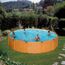 Piscine ronde 4.60m x 1.32m. Volume d'eau 19 444 l