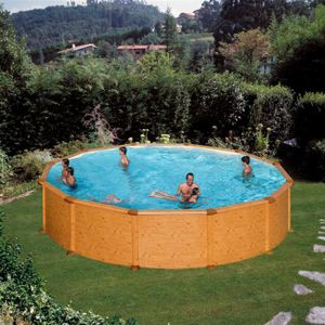 Piscine ronde 4.60m x 1.32m. Volume d'eau 19 444 l