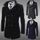 Design spécial pièces jointives manteau homme v...