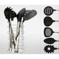 LOT USTENSILES  Support design livré avec 5 ustensiles de cuisine