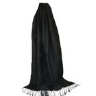 ECHARPE - FOULARD Etole fine chale femme pashmina & soie Noir