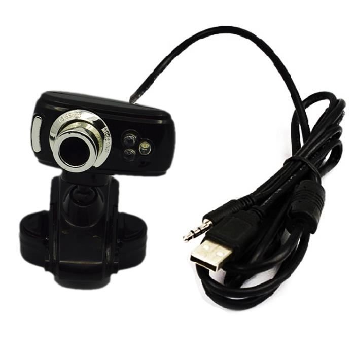 Gosear® Webcam caméra PC USB 2.0 1.1 3 LED PC Camera HD pour PC