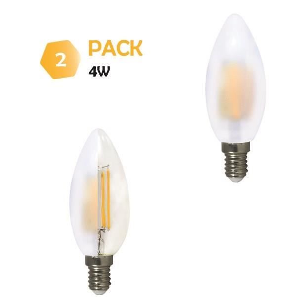 Ampoule led E14 4 watt (eq. 40 watt) Couleur eclairage Blanc chaud