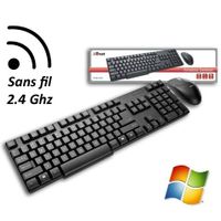 PACK CLAVIER - SOURIS Trust Wireless Desket 16596