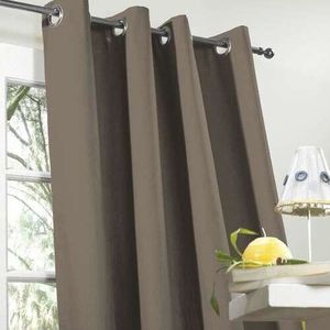 rideau taupe foncé