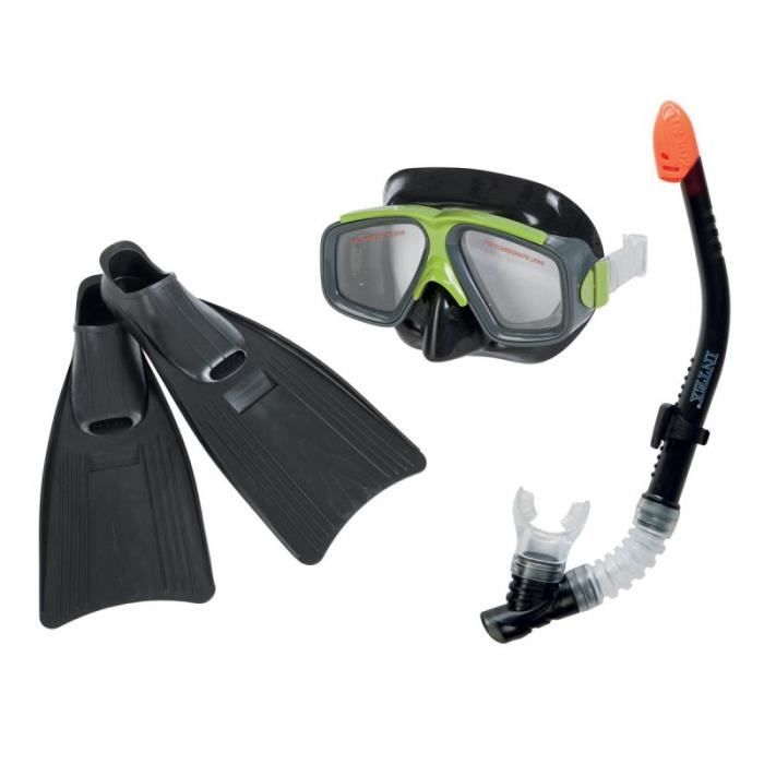 Ensemble Masque/Tuba / Palmes Surf Rider Prix pas cher Cdiscount