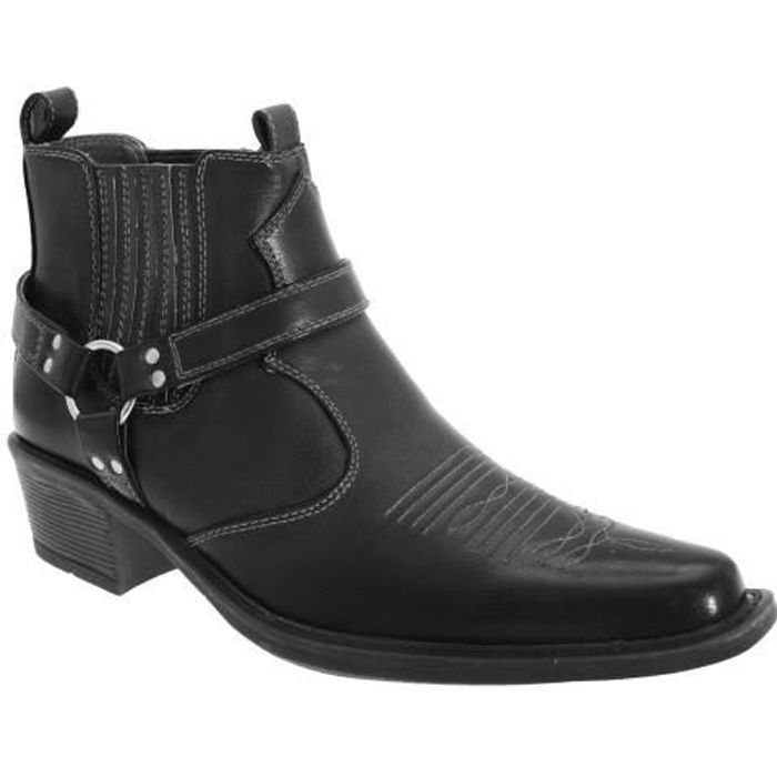 bottines style cowboy