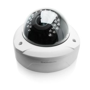 THOMSON Caméra de surveillance CCD dôme supplémentaire pour enregistreur vidéo NVR 1080p PoE