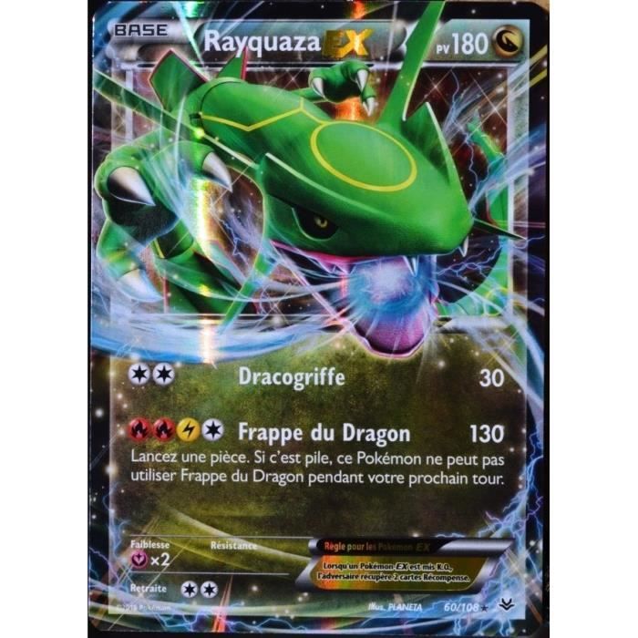 Carte Pokémon 60 108 Rayquaza Ex 180 Pv Ultra Rare Xy 6 Ciel Rugissant