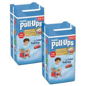 Lot de 2 HUGGIES Pull-Ups Boy Taille 6 - De 16 ? 23kg - 12 couches