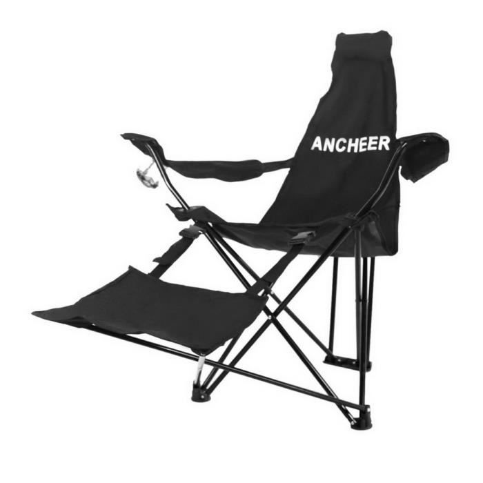 Chaise de plage Blue Chaise pliante Chaise de camping confortable léger 120kg