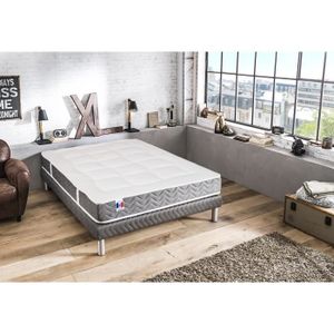 CONFORT DESIGN Matelas 160x200 cm - Latex, mémoire de forme et mousse - Tr?s ferme - 80kg/m3, 50kg/m3 et 25kg/m3 - 2 personnes